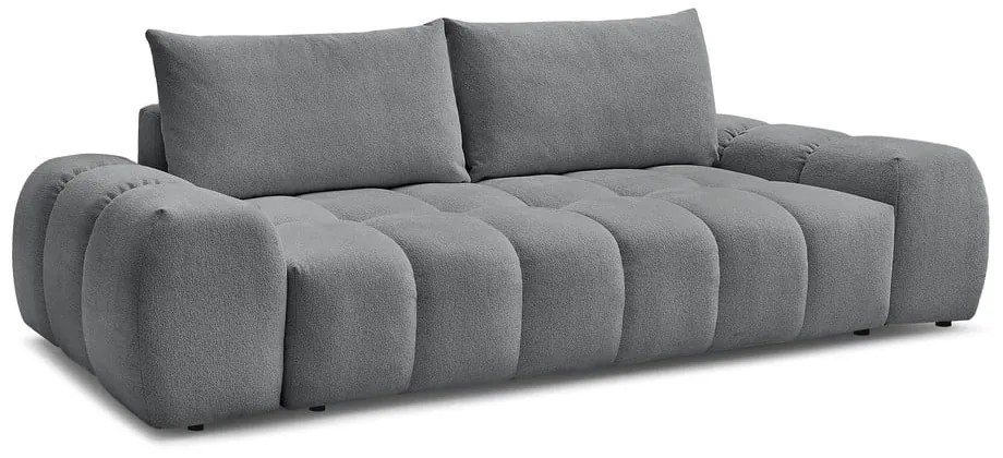 Ciemnoszara sofa z tkaniny szenilowej 278 cm Everest – Bobochic Paris