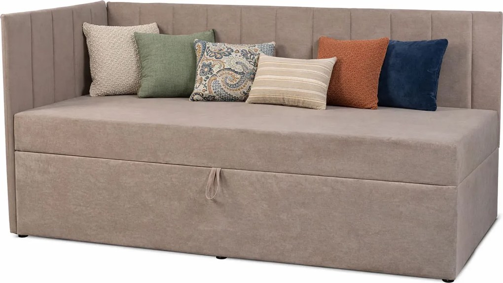 Tapicerowane narożne łóżko dla seniora F8-L26