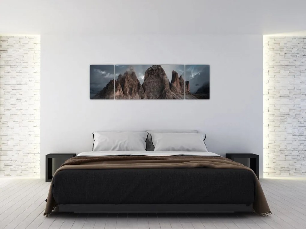 Obraz - Trzy Zęby, Włoskie Dolomity (170x50 cm)