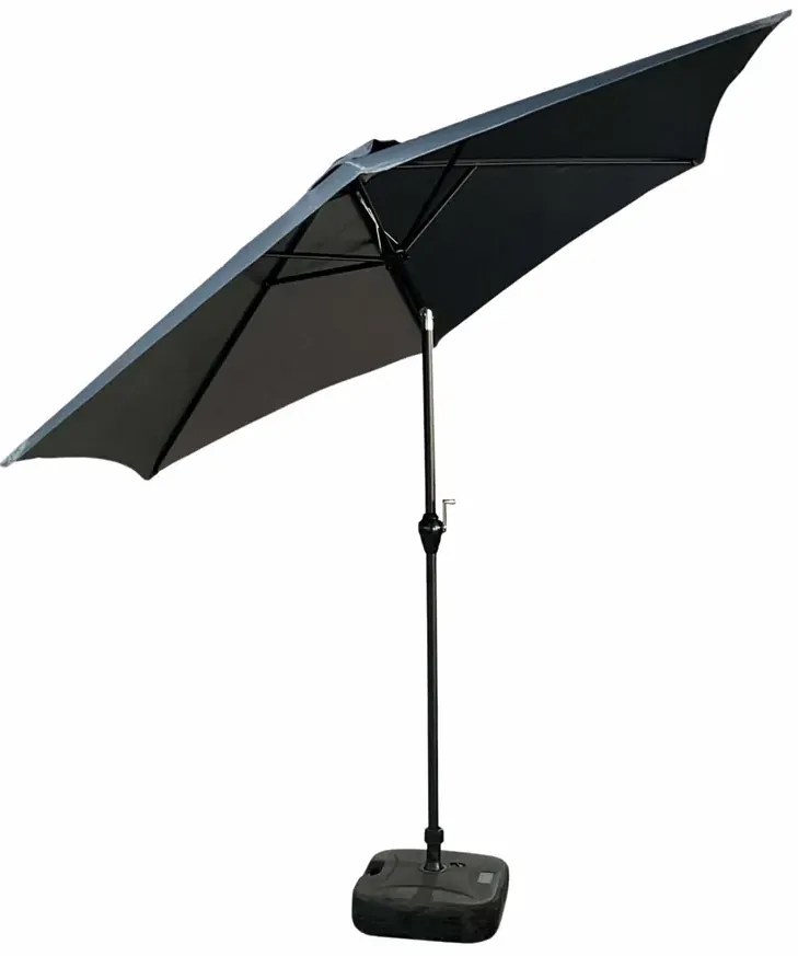 Ciemnoszary klasyczny parasol do ogrodu F1-R99