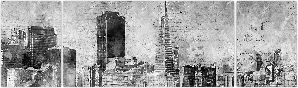 Obraz - Miasto sztuki kawowej (170x50 cm)