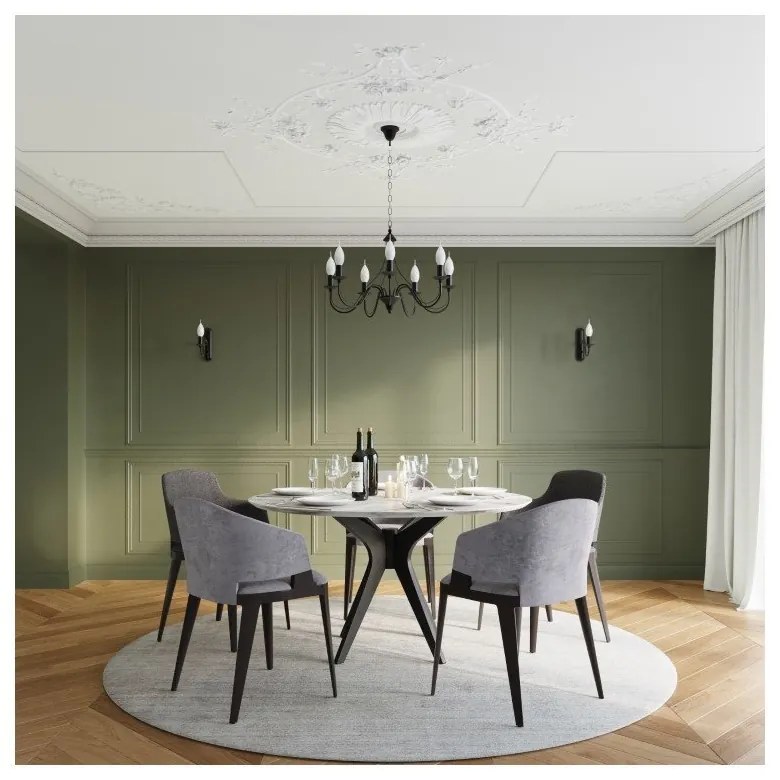 Czarny żyrandolo Sollux Floriano 5