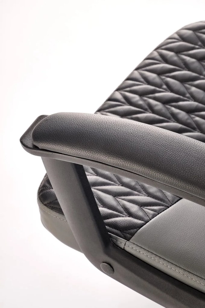 Elegancki czarny fotel gabinetowy Bjorn Halmar