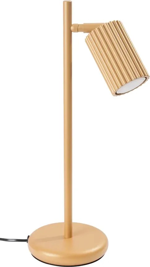 Złota loftowa lampka biurkowa - D300 P6-E48