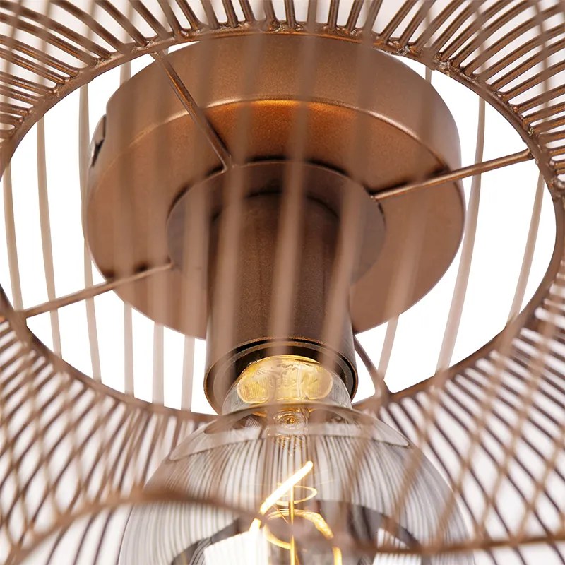 Industrialna lampa sufitowa miedziana 40 cm - FinnPrzemysłowy Oswietlenie wewnetrzne