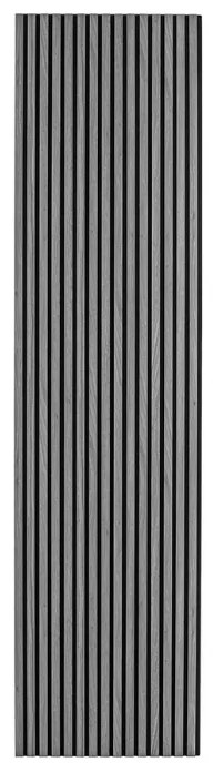 Drewniany panel akustyczny, 2400 x 600 mm, czarny podkład, dąb grafitowy