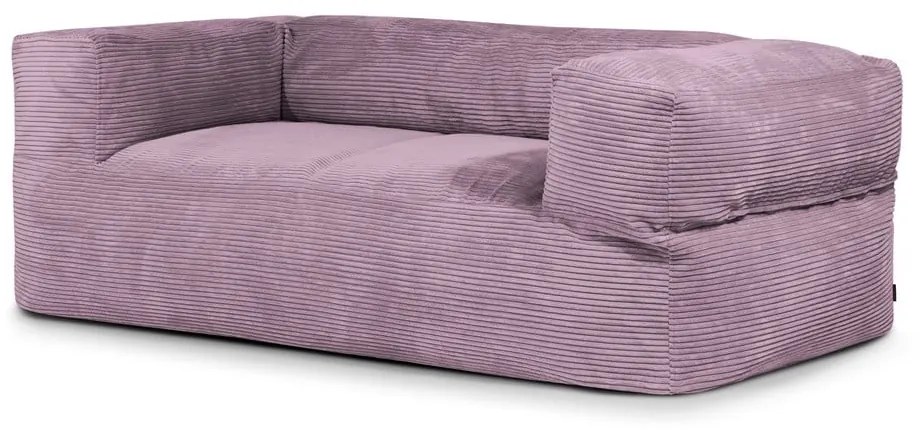 Fioletowy sztruksowy worek do siedzenia Sofa MooG – SLOWDOWN