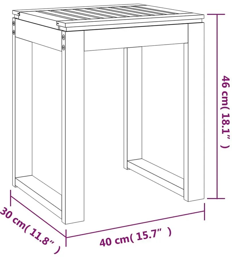 Drewniany stołek do łazienki  E9-H84