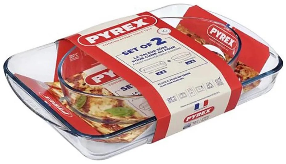 Zestaw 2 brytfann PYREX 3,7/2,2 l
