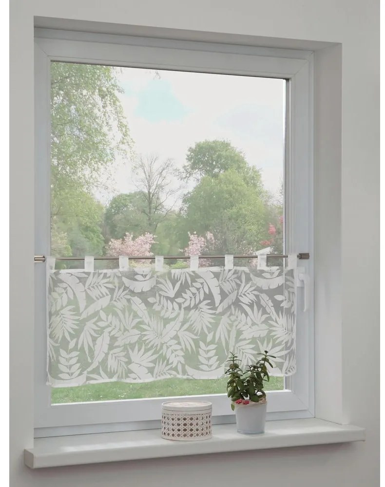 Biało-szara firanka 120x45 cm Calista – Sehlbach