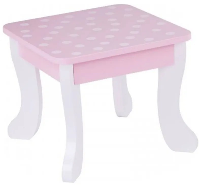 Tooky toy drewniana toaletka różowa z krzesełkiem