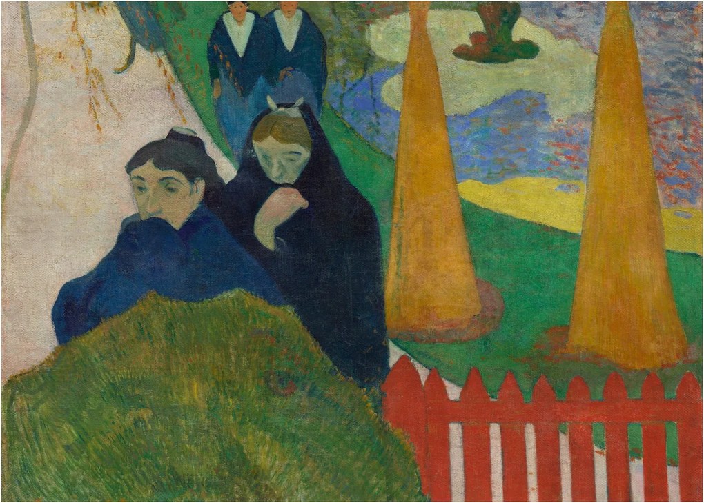 Obraz na szkle - Paul Gauguin, Arlésiennes (Mistral) , reprodukcje (70x50 cm)