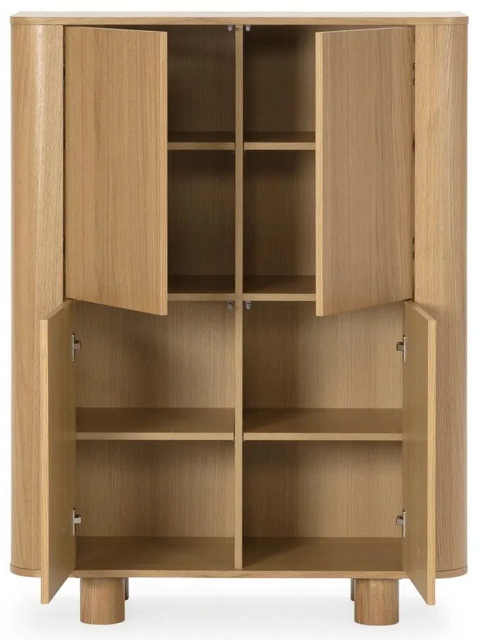 Szafka w dekorze dębu w naturalnym kolorze 100x133x40 cm Padoc – MOME