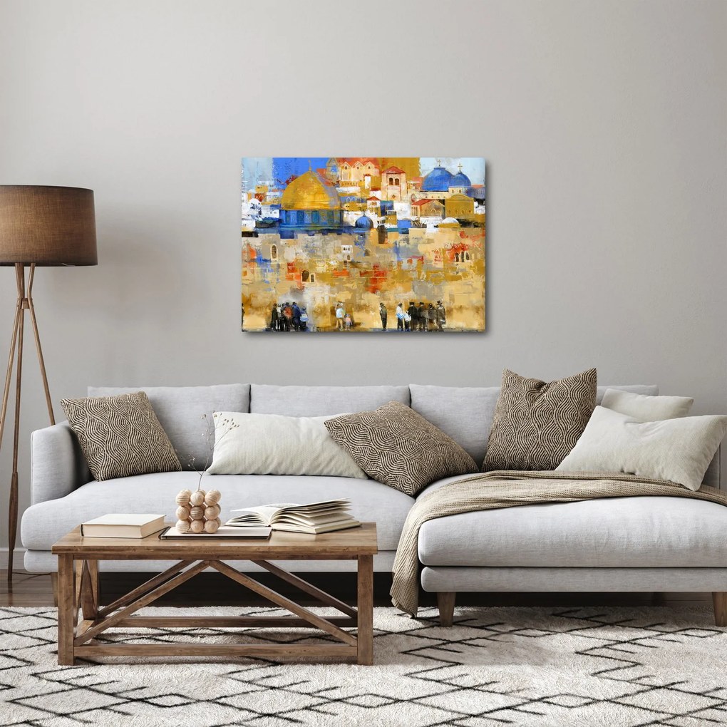 Obraz - Ściana płaczu, Jerozolima, Izrael (70x50 cm)