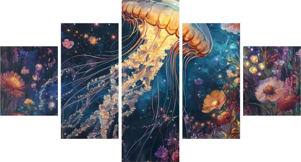 Obraz - Magiczna meduza (125x70 cm)