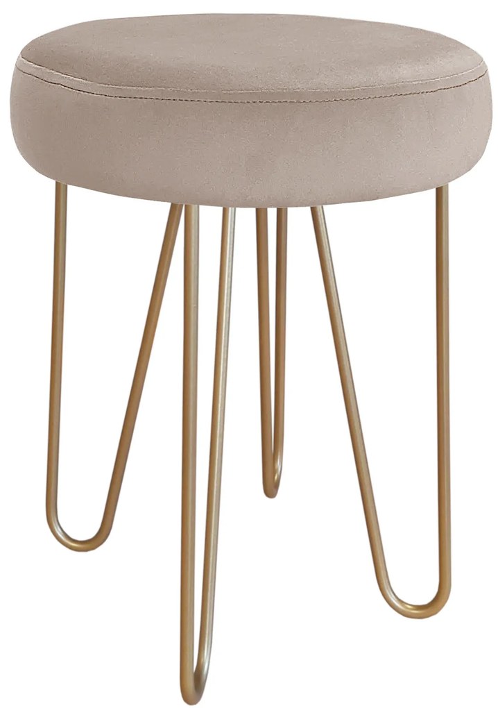 Taboret Venus HAIRPIN noga złota MG09