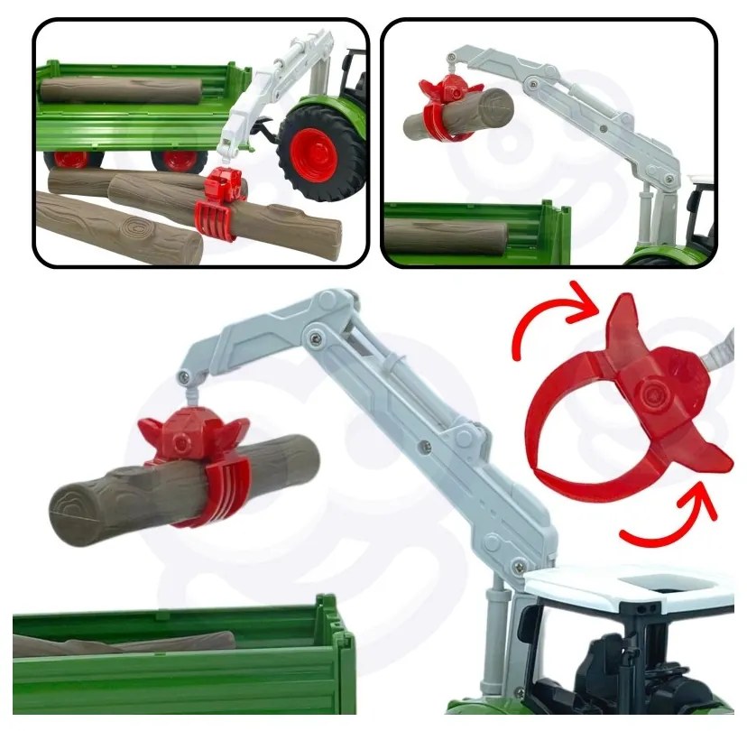 Woopie zestaw maszyn rolniczych traktor ciągnik zagroda mini farma osada rolnicy