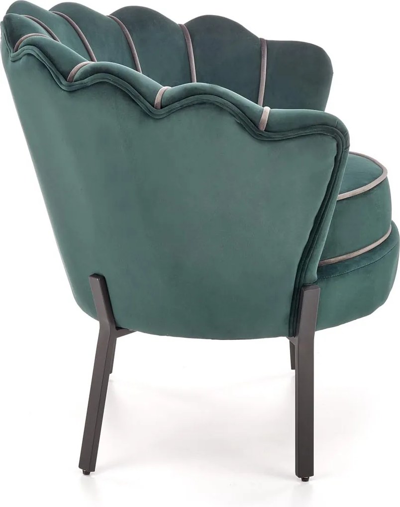 Velvetowy fotel w stylu glamour Angelo