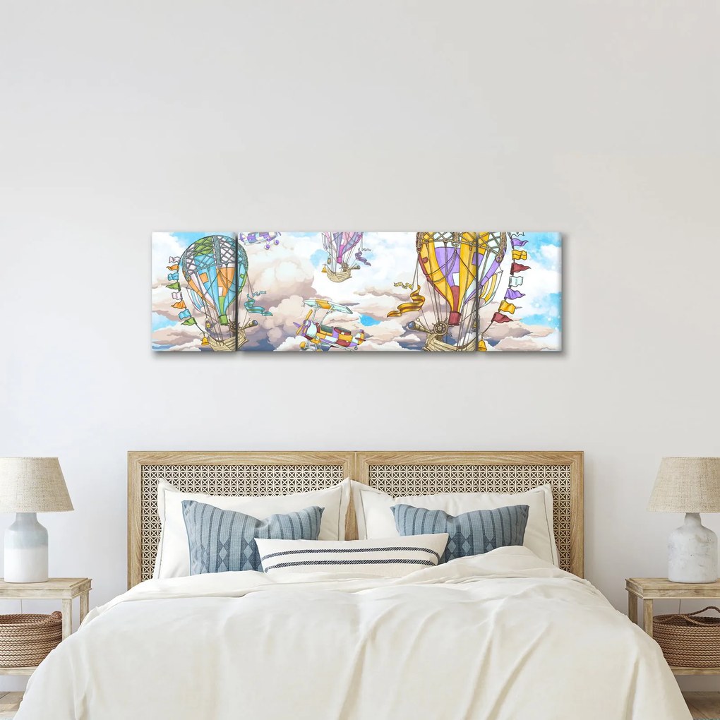 Obraz - Wyprawa w chmurach (170x50 cm)