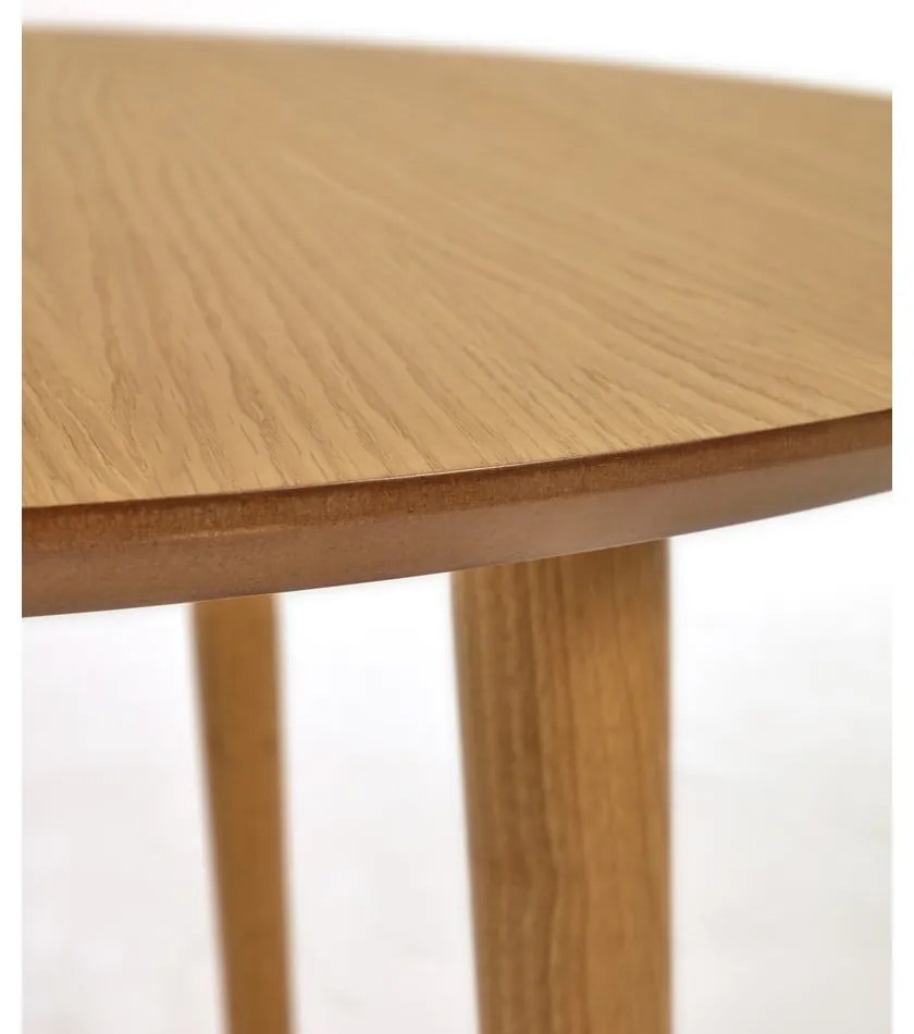 Rozkładany stół w dekorze dębu 90x120 cm Oqui – Kave Home