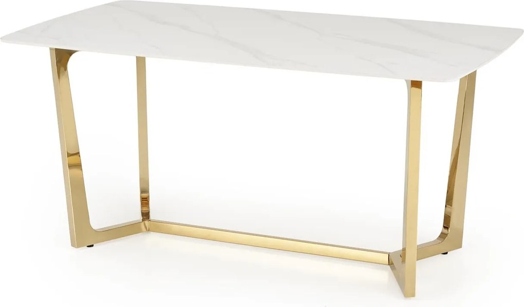 Stół z blatem z białego spieku Clemente Halmar