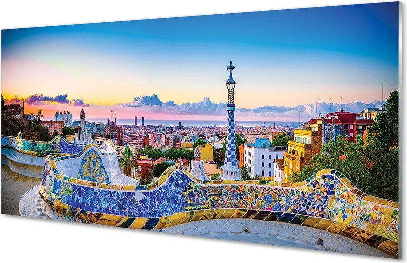 Panel szklany do Kuchni Słoneczna Panorama Hiszpanii