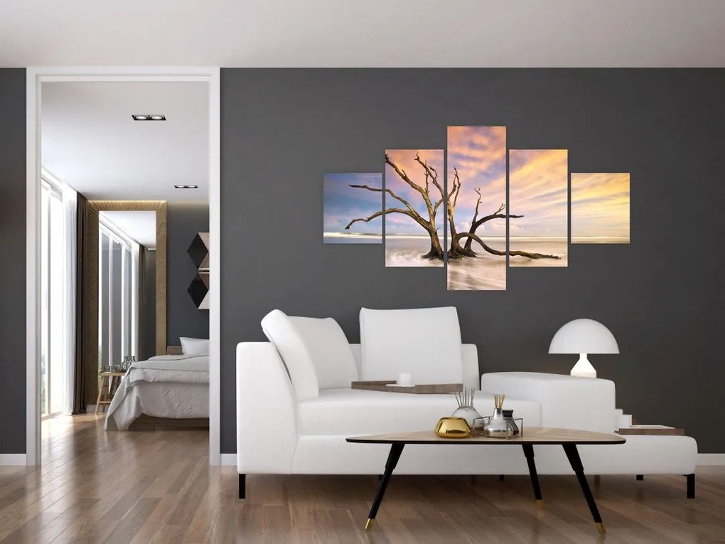 Obraz drzewa w oceanie (125x70 cm)