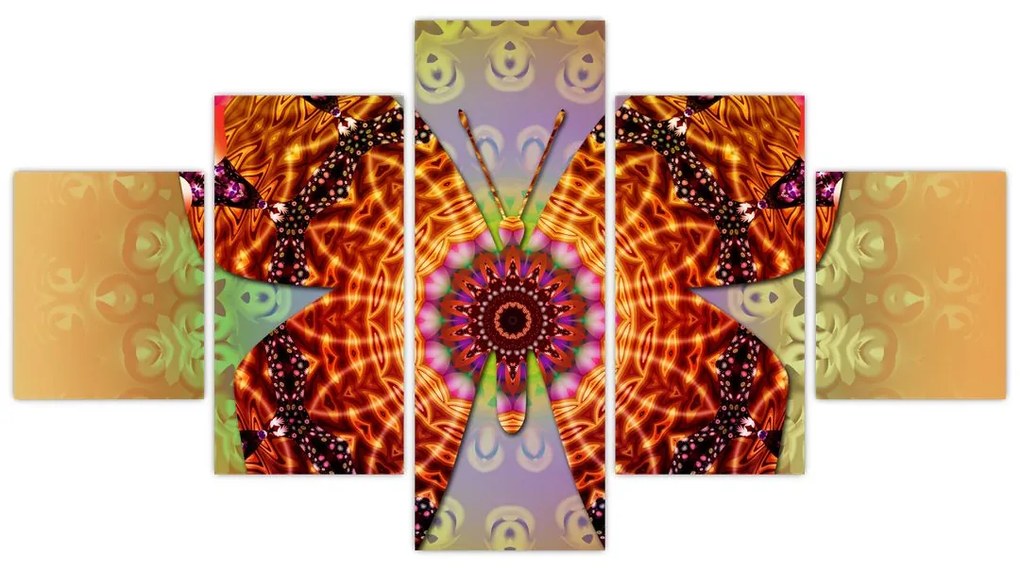 Obraz - Etno motyl (125x70 cm)