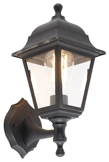 Zewnetrzna Klasyczna lampa ścienna zewnętrzna czarna IP44 - Capital klasyczny/Antyczny Oswietlenie zewnetrzne