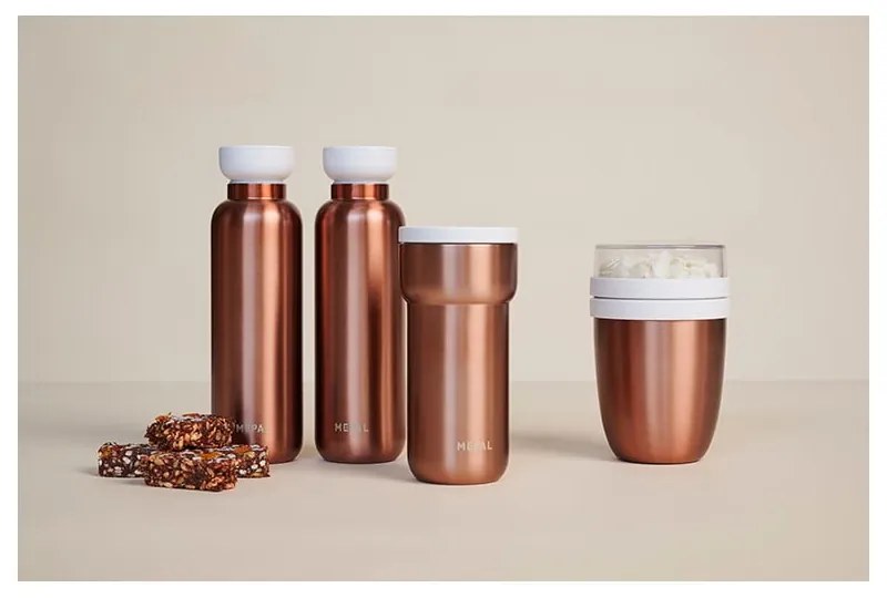 Kubek termiczny w kolorze brązu 375 ml Rose gold – Mepal