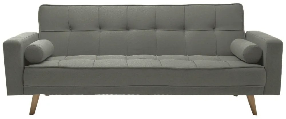 Rozkładana sofa oliwkowoszara NESTOR VELVET