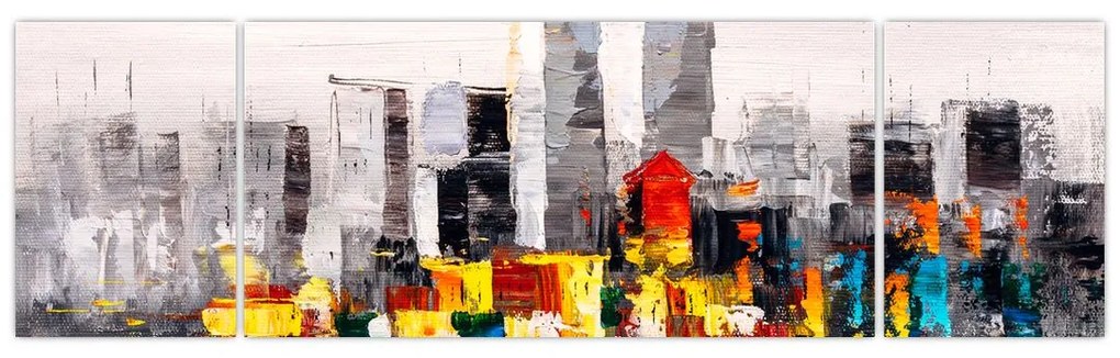 Obraz - Obraz przedstawiający duże miasto (170x50 cm)
