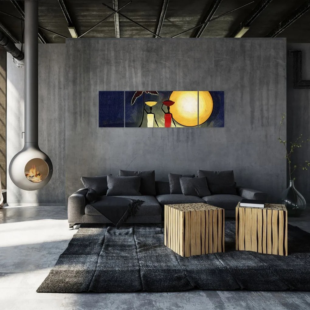 Obraz starożytnego obrazu (170x50 cm)