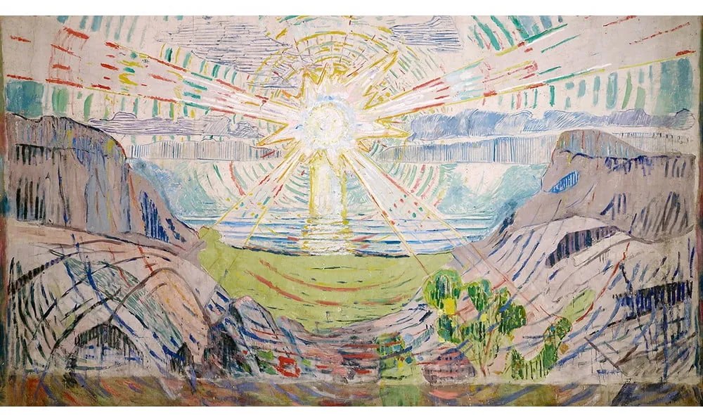 Reprodukcja obrazu Edvarda Muncha - The Sun, 70x40 cm