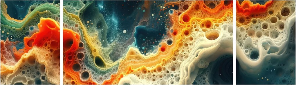 Obraz - Nowoczesna abstrakcja (170x50 cm)
