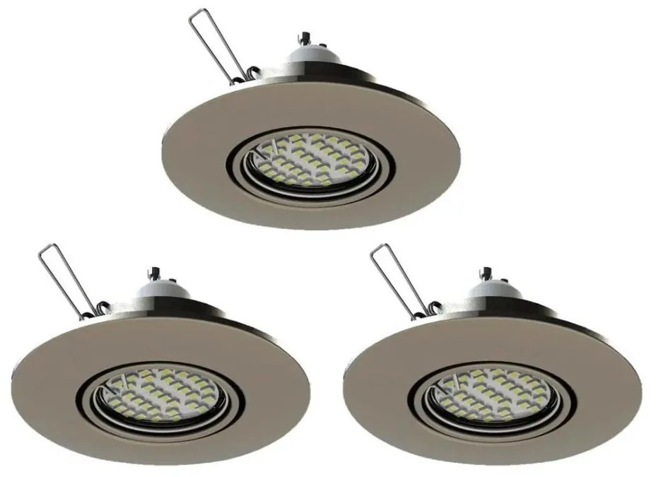 Eglo 78705 - ZESTAW 3x LED Oprawa wpuszczana PENETO 1xGU10/3,3W/230V chrom