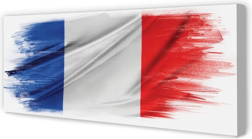 Obraz drukowany na płótnie Flaga Francji