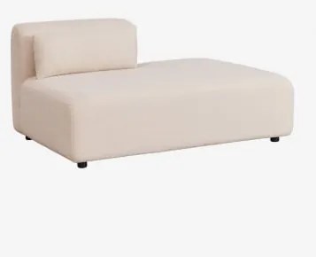 Moduł Leżanki Prawy Do Modułowej Sofy Fogler Chenille Kremowy Beż - Sklum