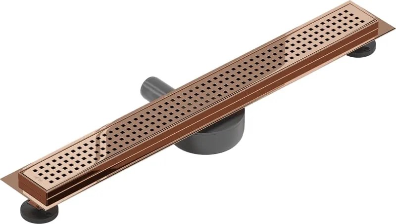Mexen Flat 360° M08 odpływ liniowy obrotowy 60 cm, różowe złoto - 1625060-40