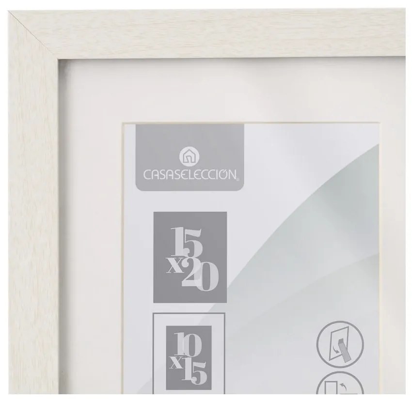 Biała ramka stojąca/ścienna 17,5x22,5 cm Sencillo – Casa Selección