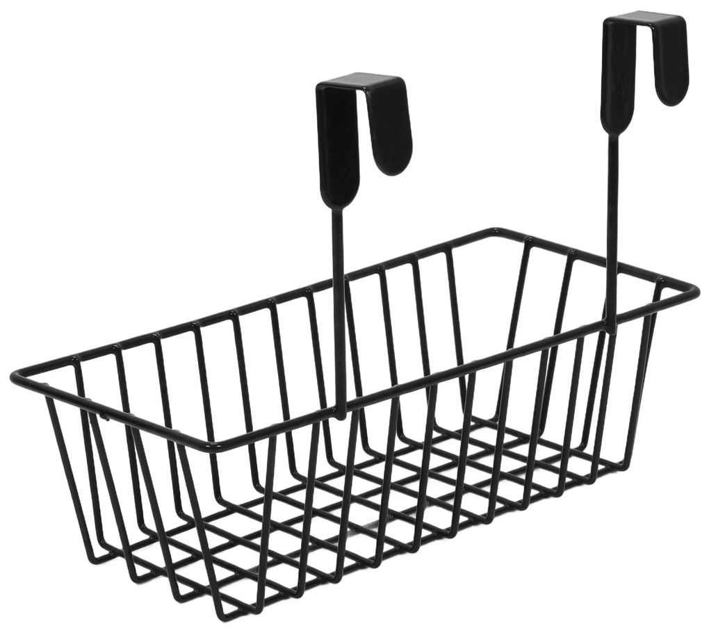Metalowy koszyk do zawieszenia na drzwiach, 28 x 15 x 21 cm