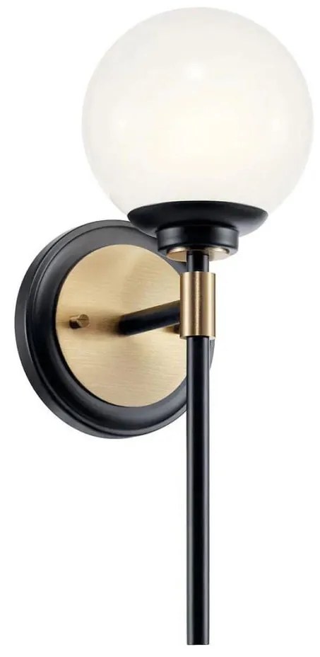 Kichler KL-BENNO1-BK-CPZ - LED oprawa łazienkowa BENNO 2xG9/3W/230V złota IP44