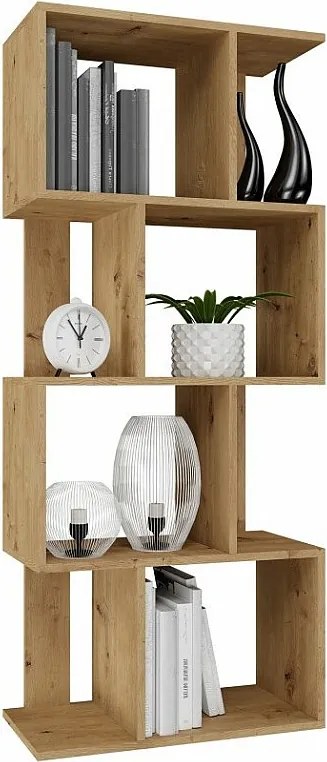 Regał Fiesta 4P | Artisan | 60x30x140 cm | Regał otwarty modułowy