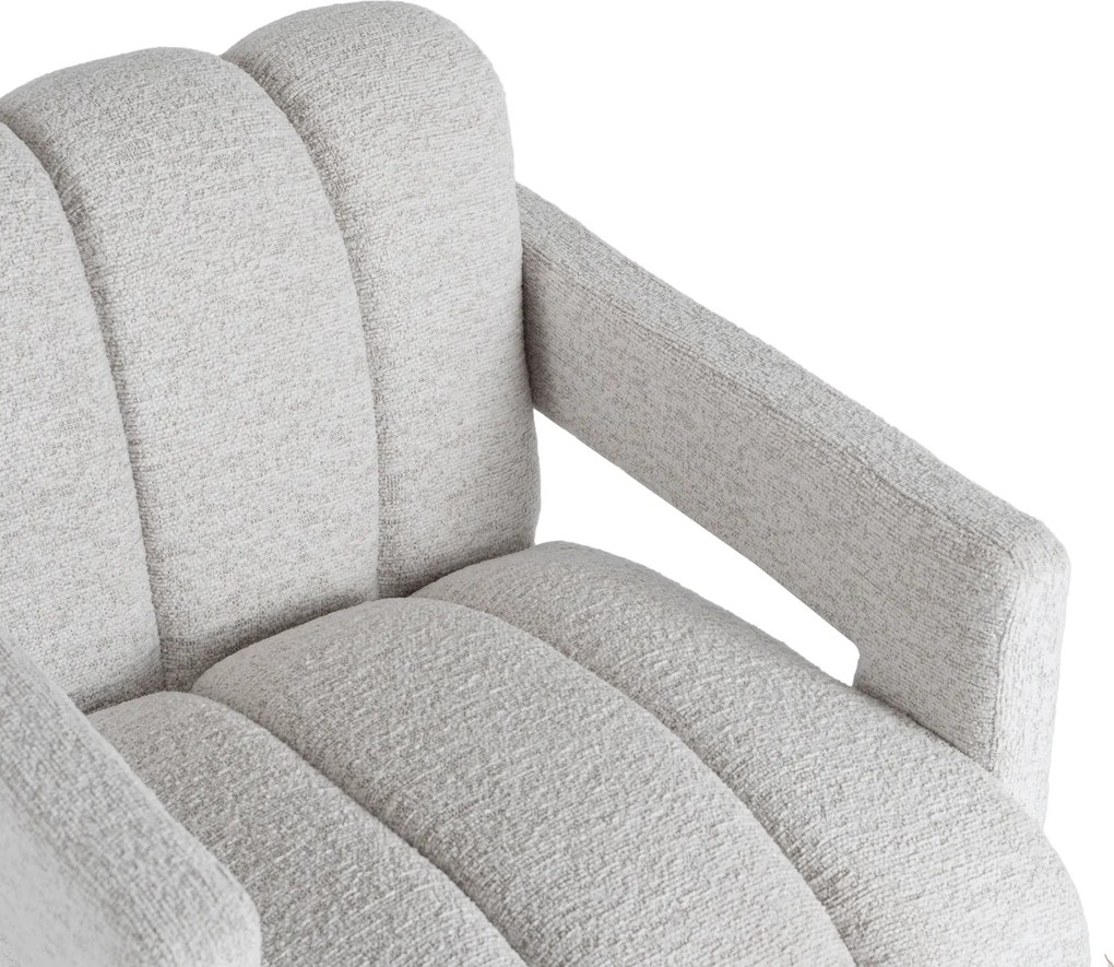 Fotel Wypoczynkowy do Salonu BENDER Szary Nowoczesny