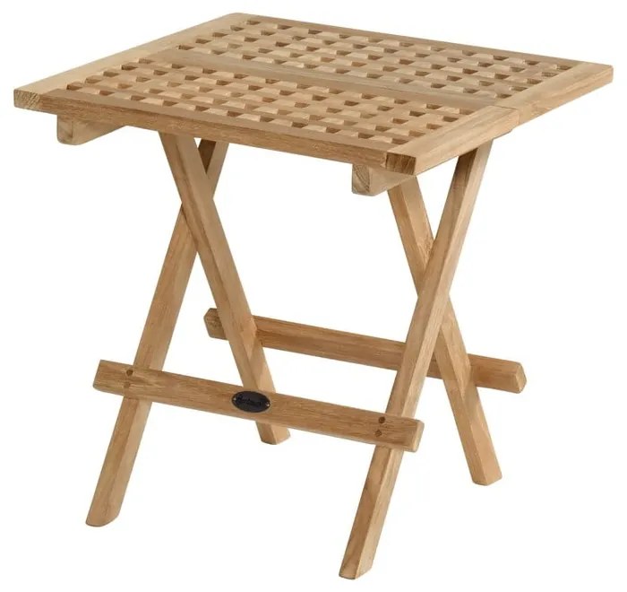 Stolik ogrodowy z litego drewna tekowego 50x50 cm Skagen – Hartman