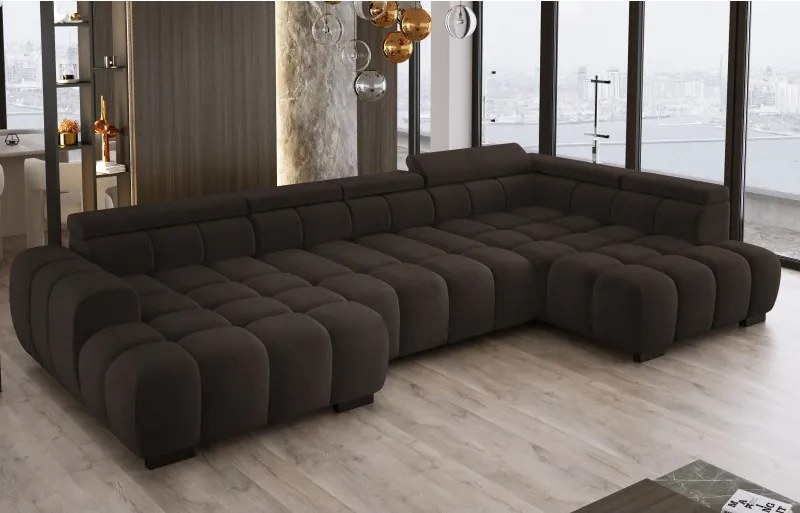 Narożnik BULL XL Prawostronny z elektryczną funkcją regulacji tkanina Salvador 04 WERSAL