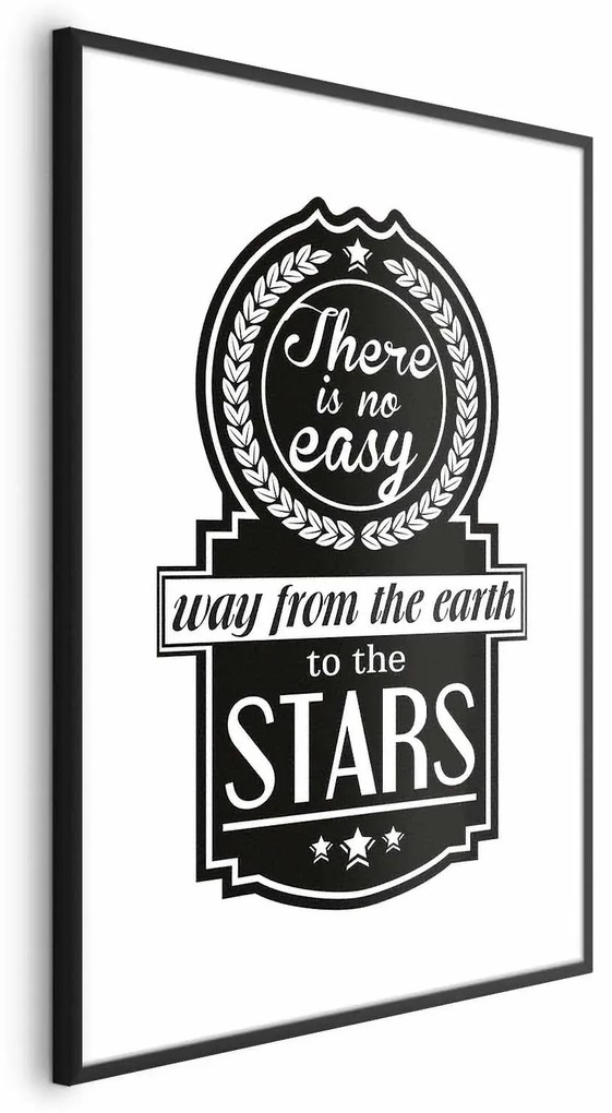 Plakat Big lesson 29,7x42 cm z ramą czarną z marginesem ARTGEIST B