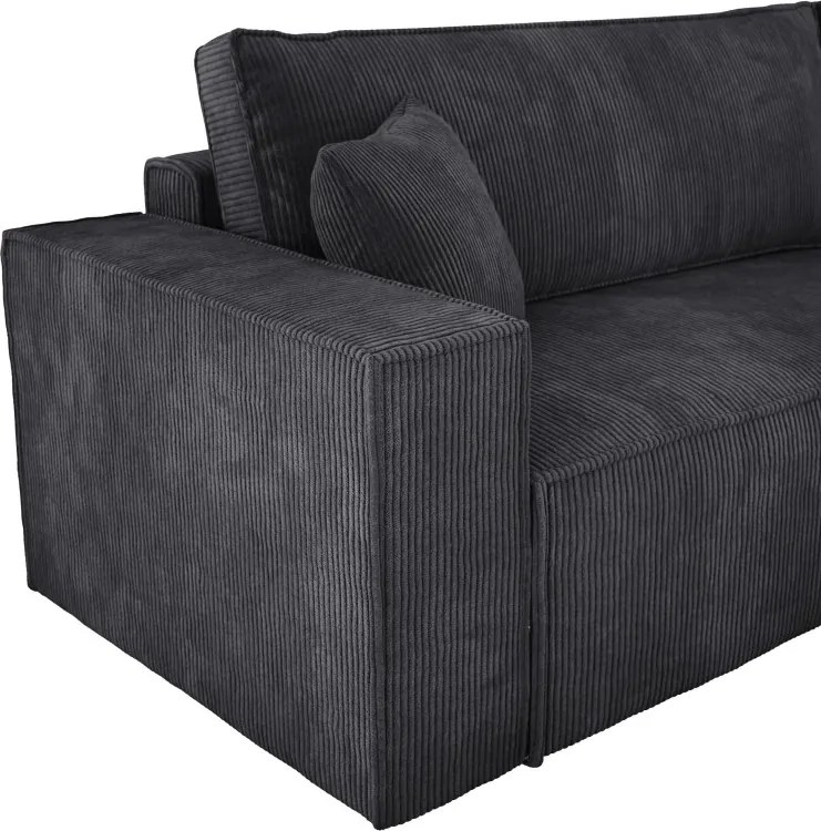 Narożnik POSO XL Lewostronny zestaw z poduszkami wolnostojący tkanina POSO 34 WERSAL