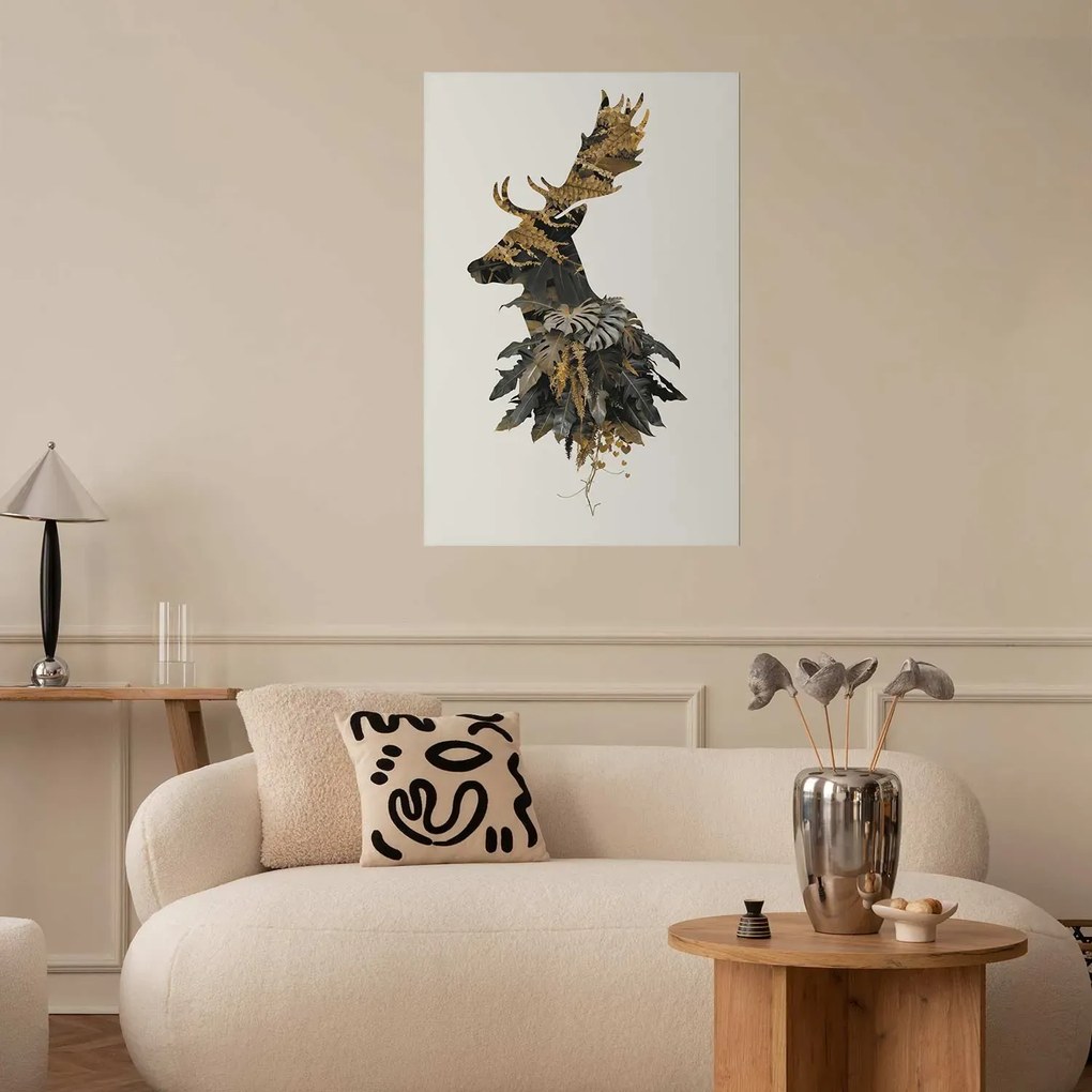 Plakat Leśny jeleń 40x60 cm bez ramy bez marginesu ARTGEIST B