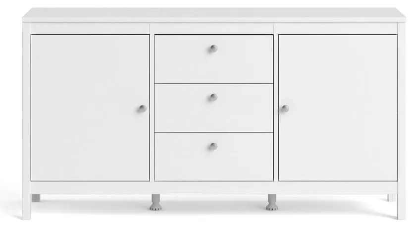 Biała niska komoda 151x80 cm Madrid – Tvilum